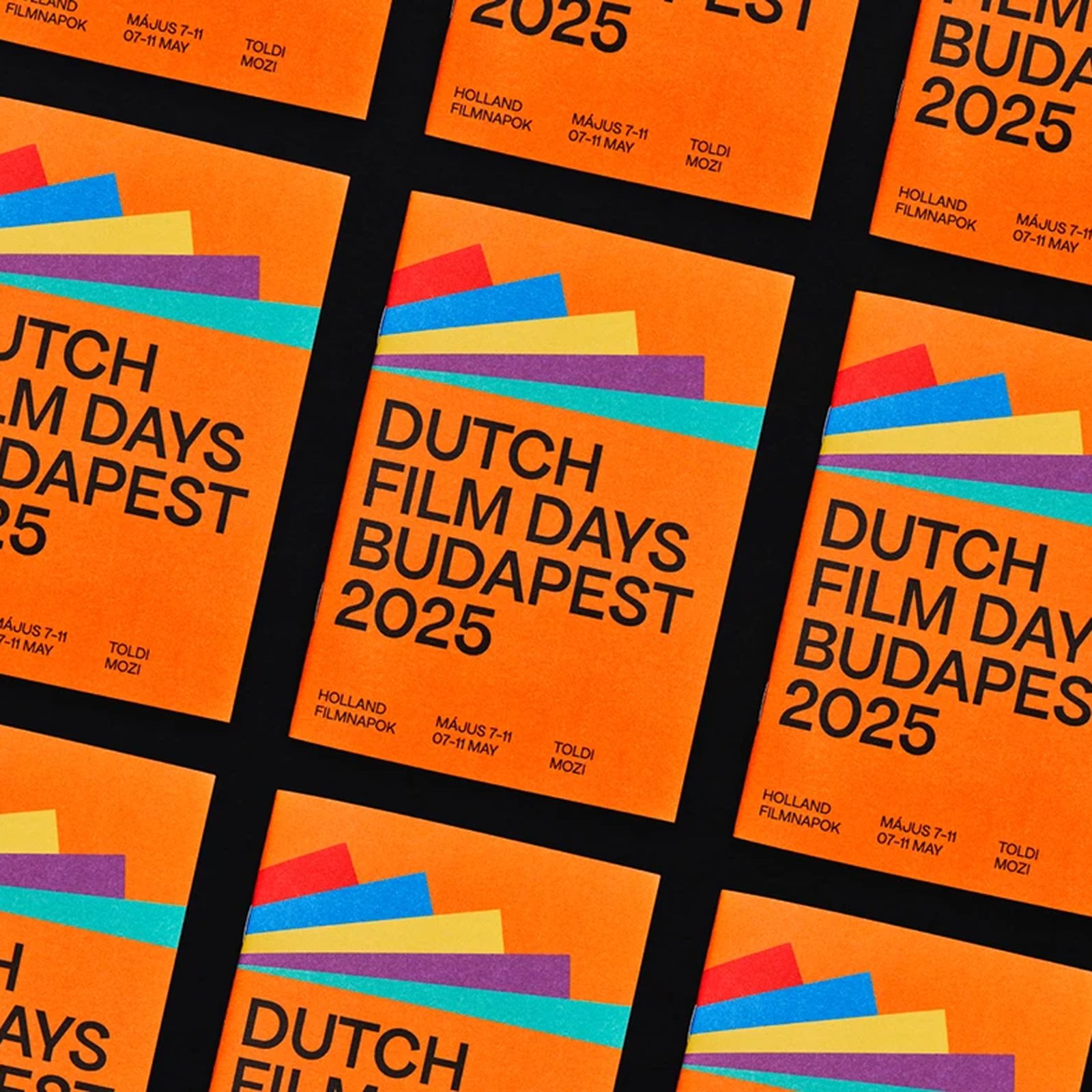Hệ thống nhận diện Dutch Film Days: Khi màu sắc thay lời muốn nói cho lịch trình lễ hội