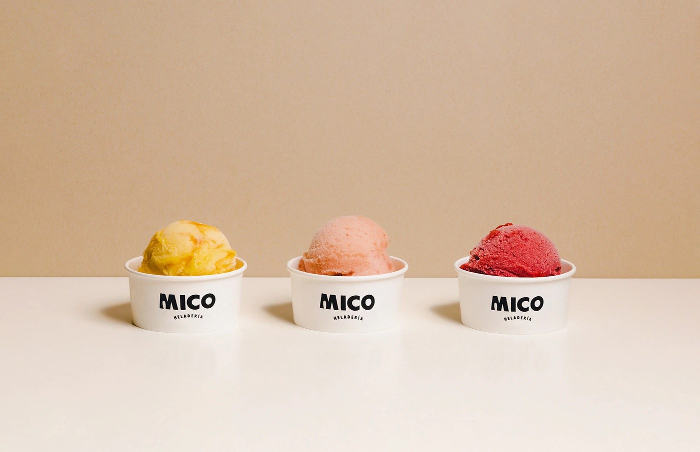 Image 2: MICO HELADERÍA detail view — brand identity design by Mingo Estudio