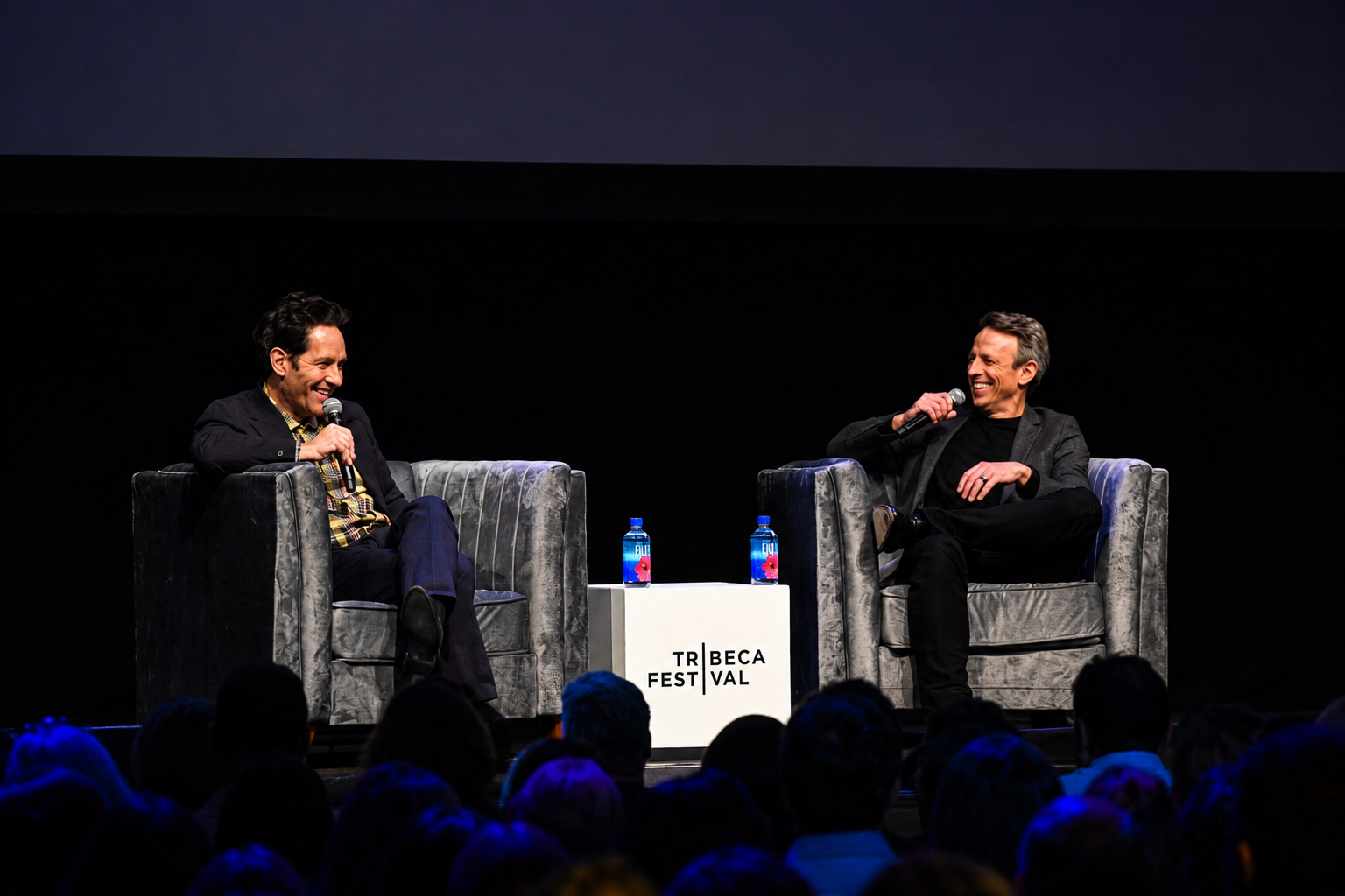 Image 3: Paul Rudd speaks on stage during his Tribeca Storytellers conversation at the 2026 Tribeca Festival