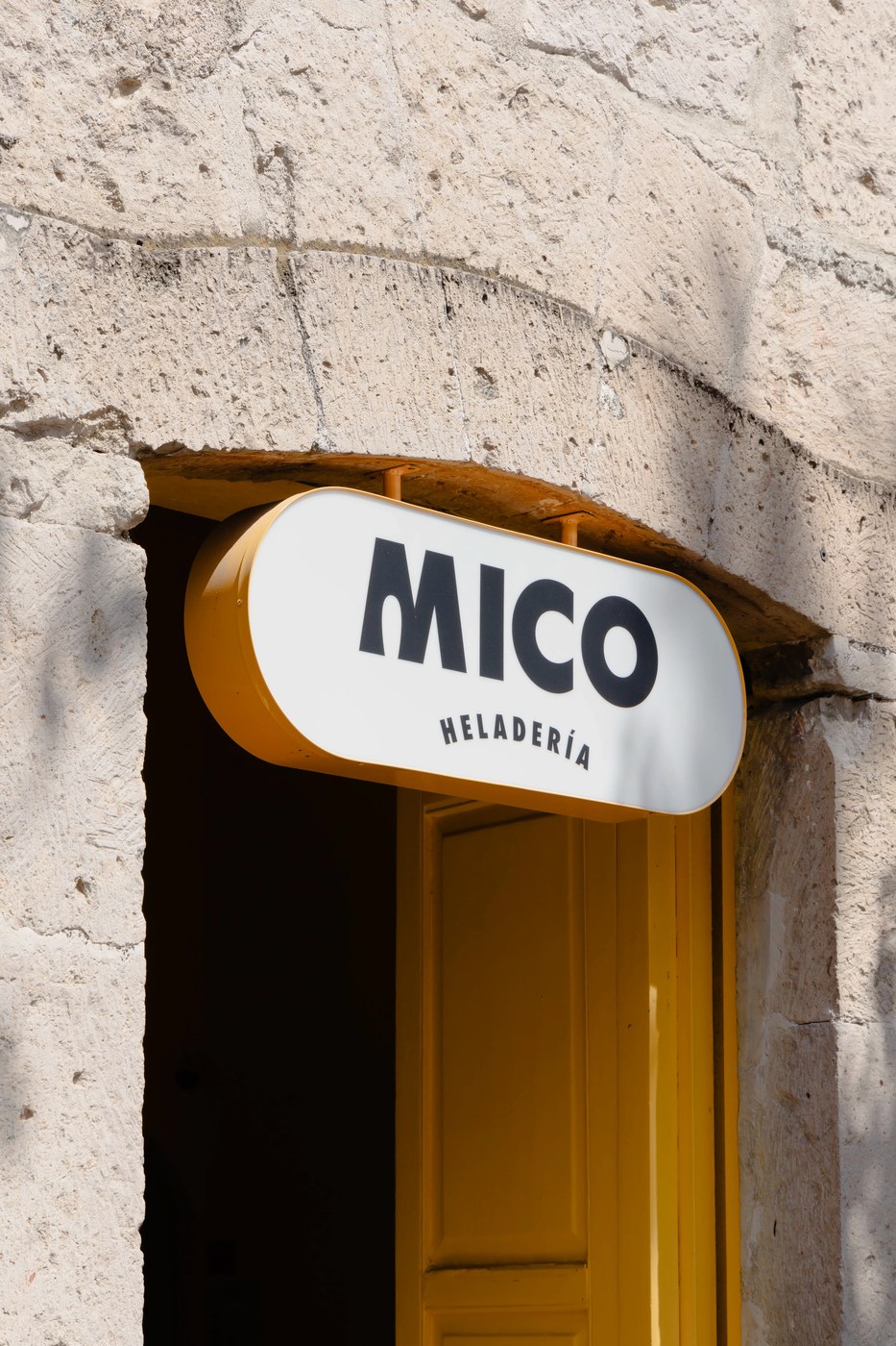 Image 4: MICO HELADERÍA composition detail — brand identity design by Mingo Estudio