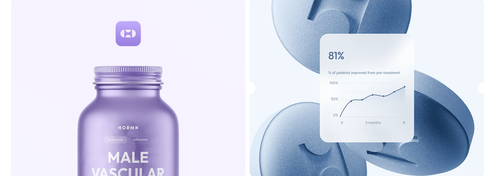 Image 2: health tech app brand identity system mobile screens and typography