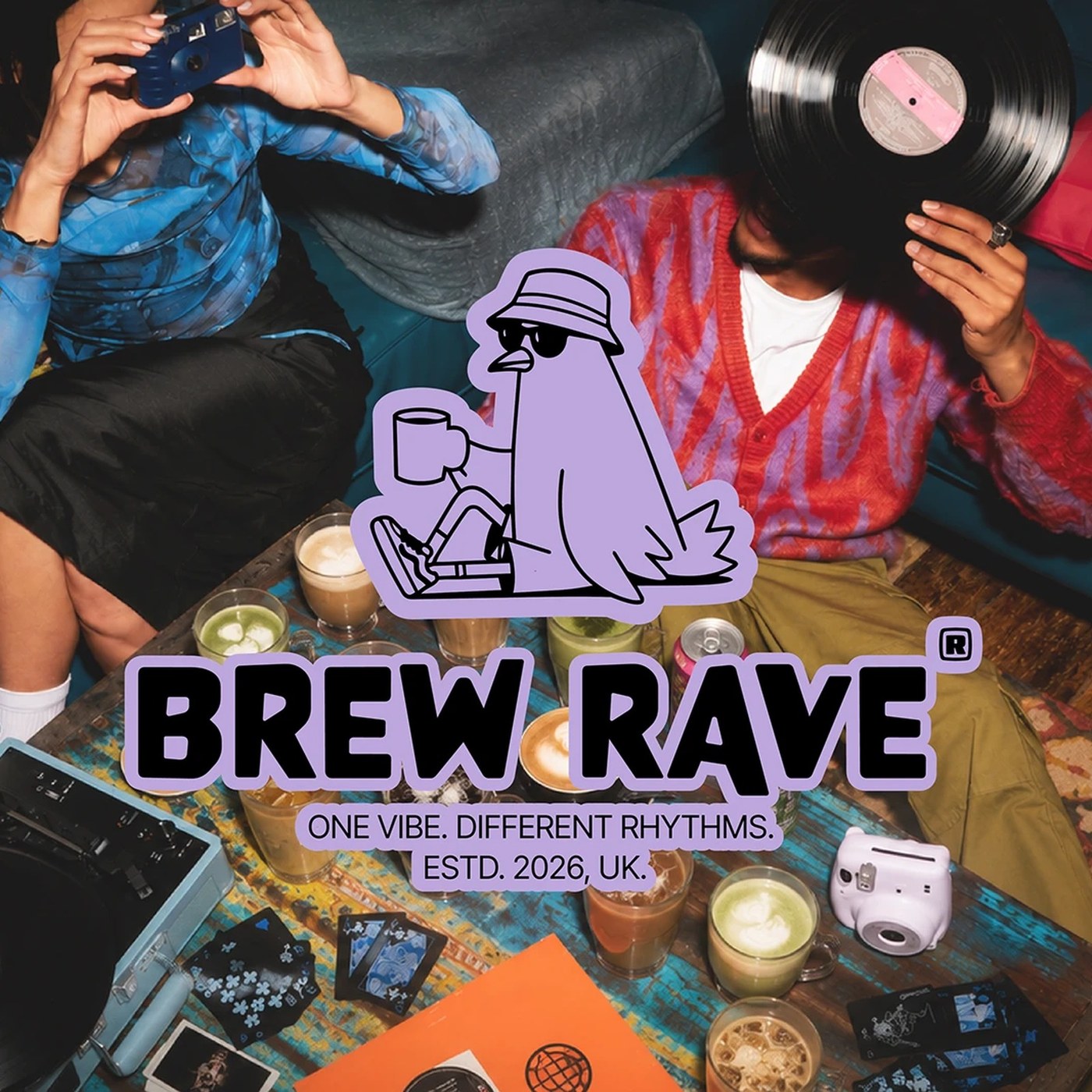 Image 8: Brand Identity Design for Brew Rave: An Energetic Coffee Vision