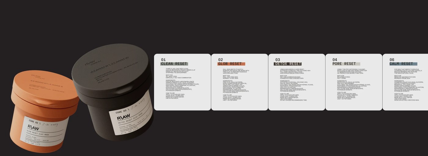 Image 7: skincare packaging design brand identity system digital assets layout