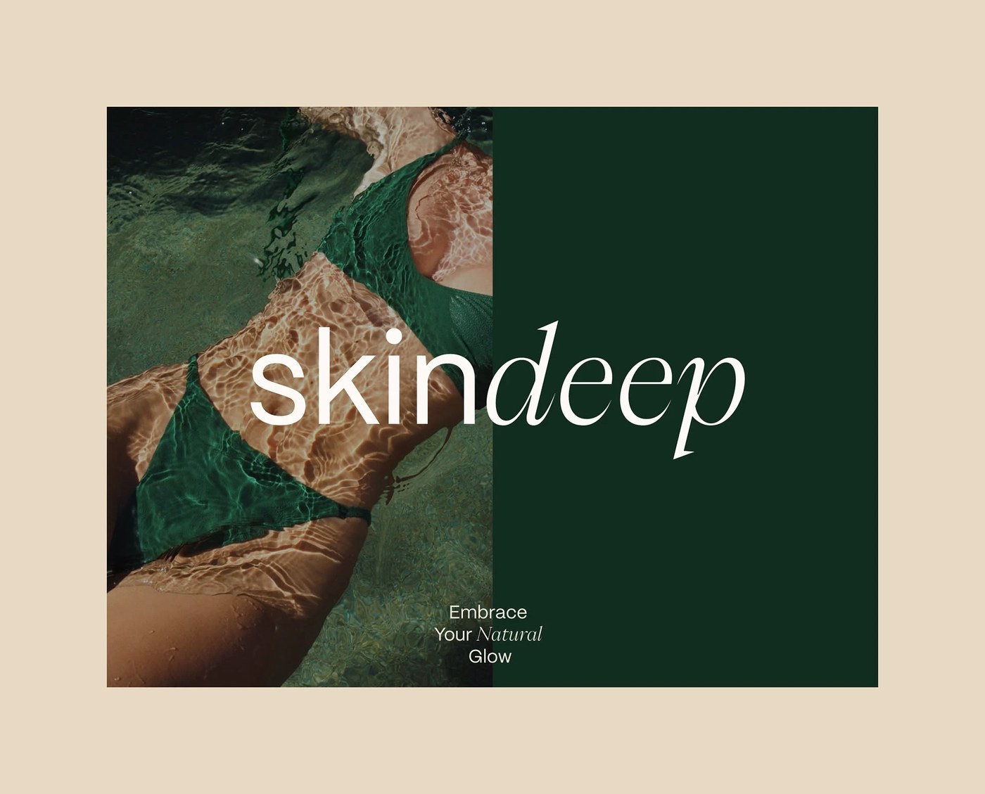 Image 9: Skincare brand identity packaging design typography boxes and bottles renders