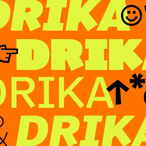 Image 9: Drika Typeface: A 14-Weight Expressive Sans Built to Collide
