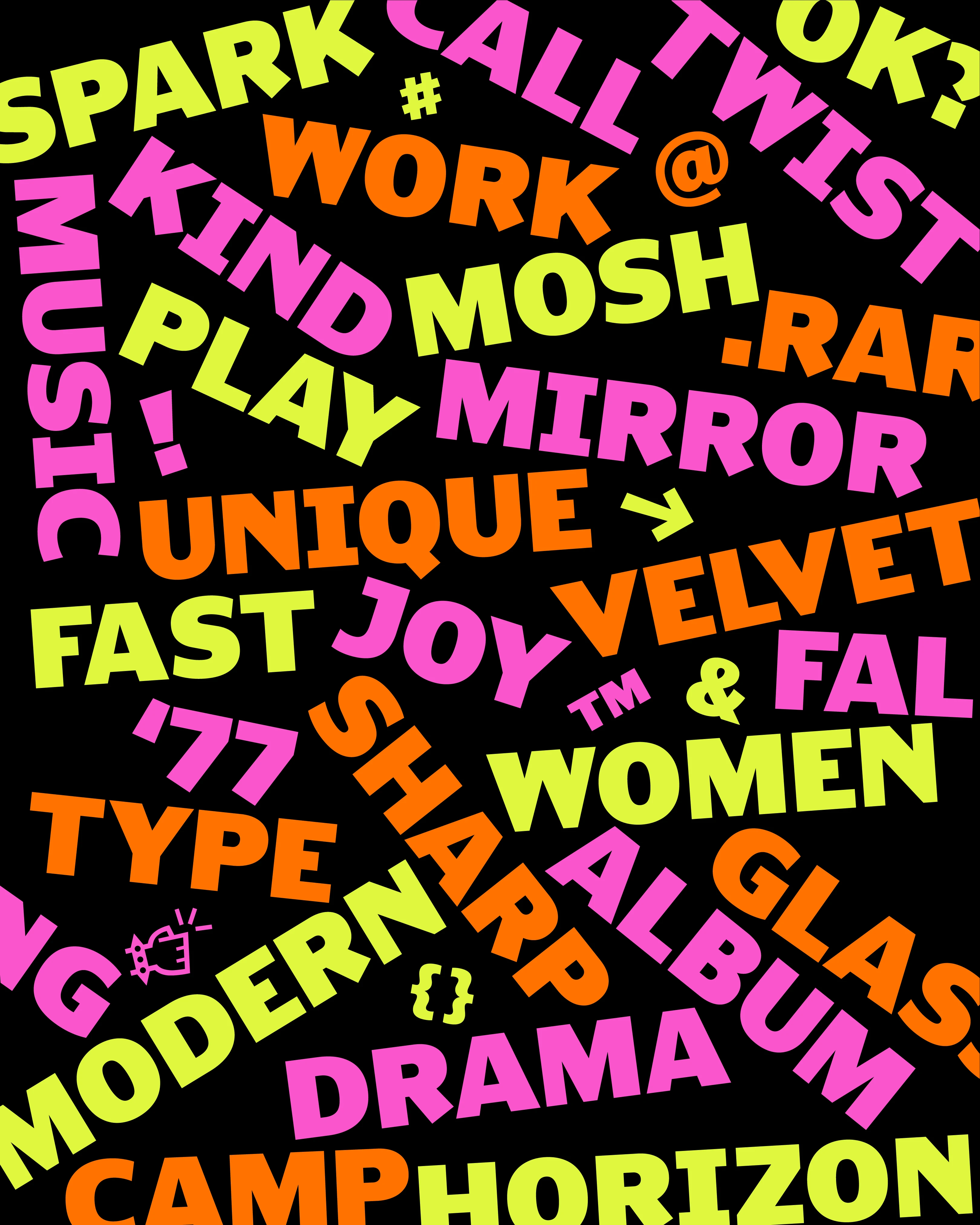 Image 5: Drika sans serif specimen showing full character set across multiple weights — Drika typeface