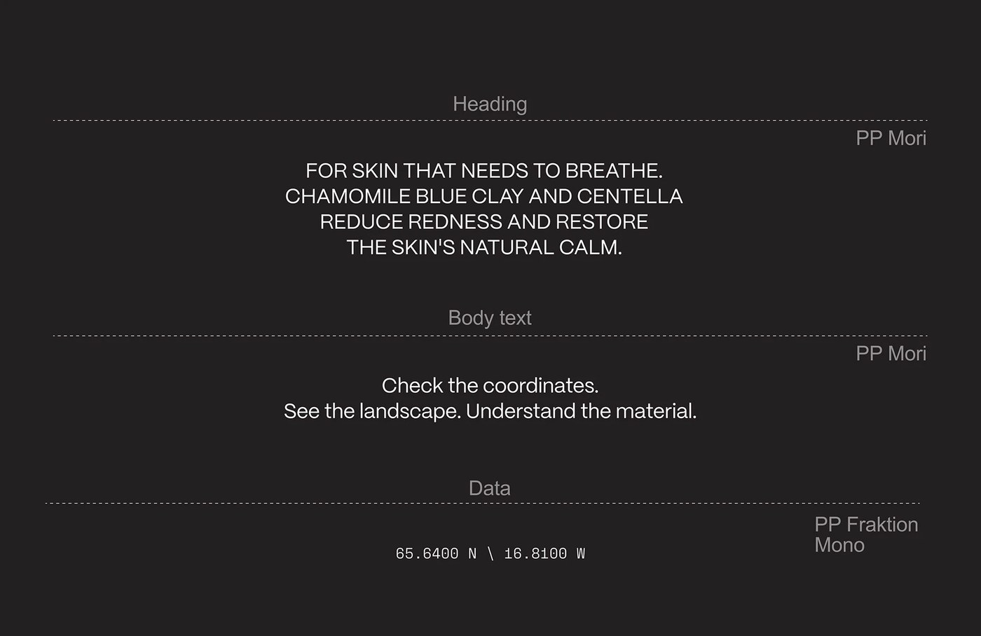 Image 8: skincare packaging design brand identity system packaging detail views