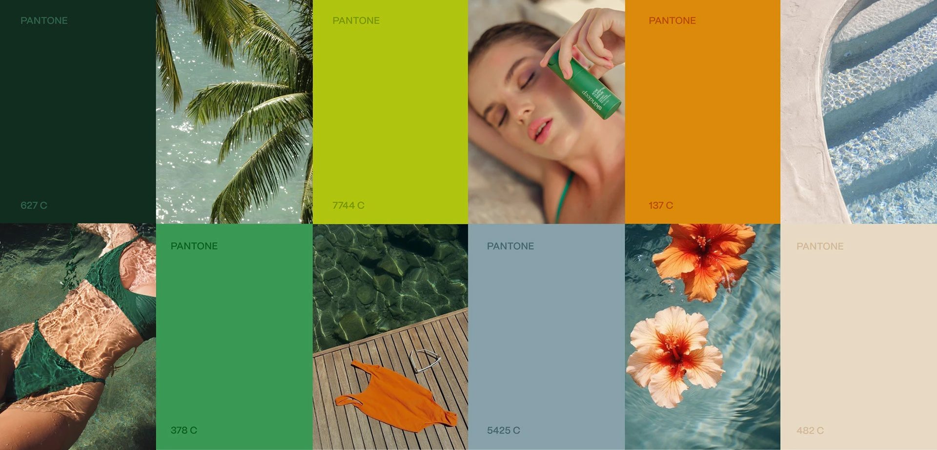 Image 2: Minimal labels showcasing skincare brand identity packaging design typography
