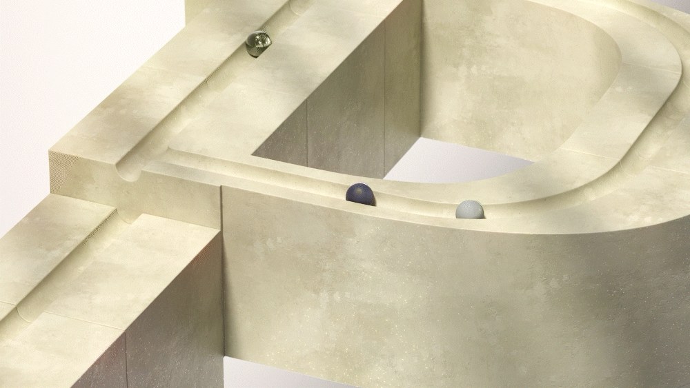 Image 7: 3D motion design Cinema 4D Redshift Andrew Moskvin design system demonstrating compositional tension