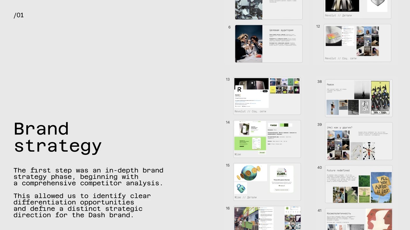 Image 3: Dash neobank brand identity typographic hierarchy details