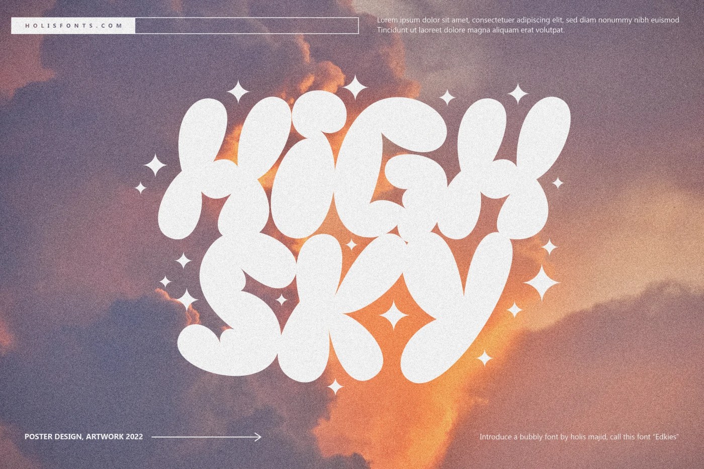 Image 4: Edkies bubble display font 3D style — drop offset letterforms by Pixel Surplus