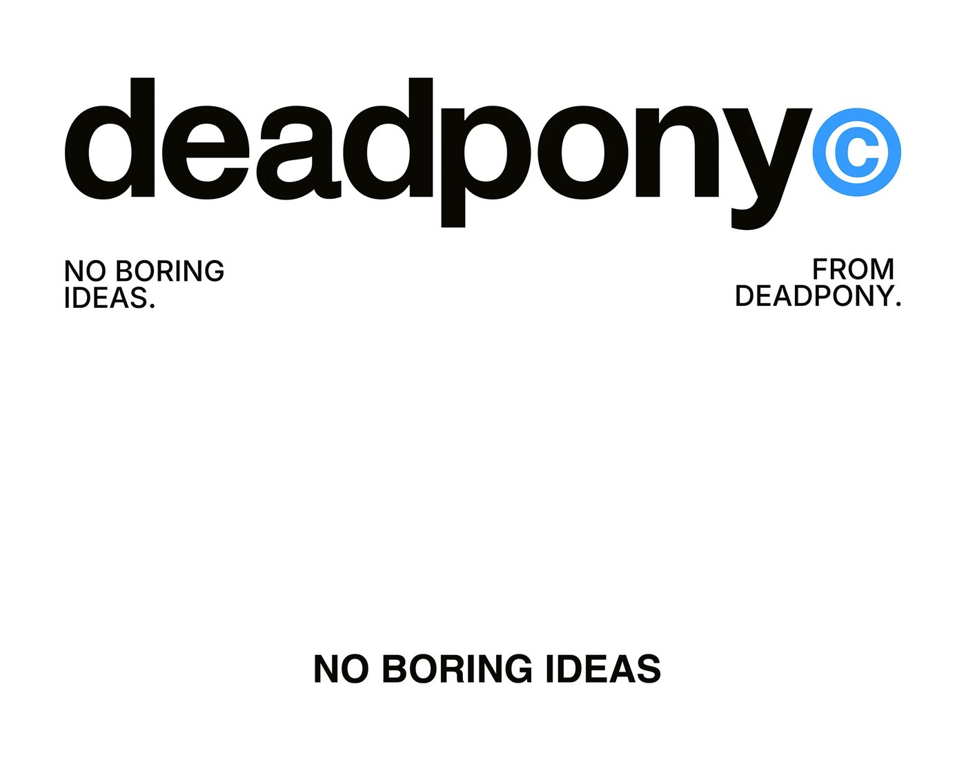 Image 6: Deadpony Studio brand identity design street poster application by Anna Matevosian