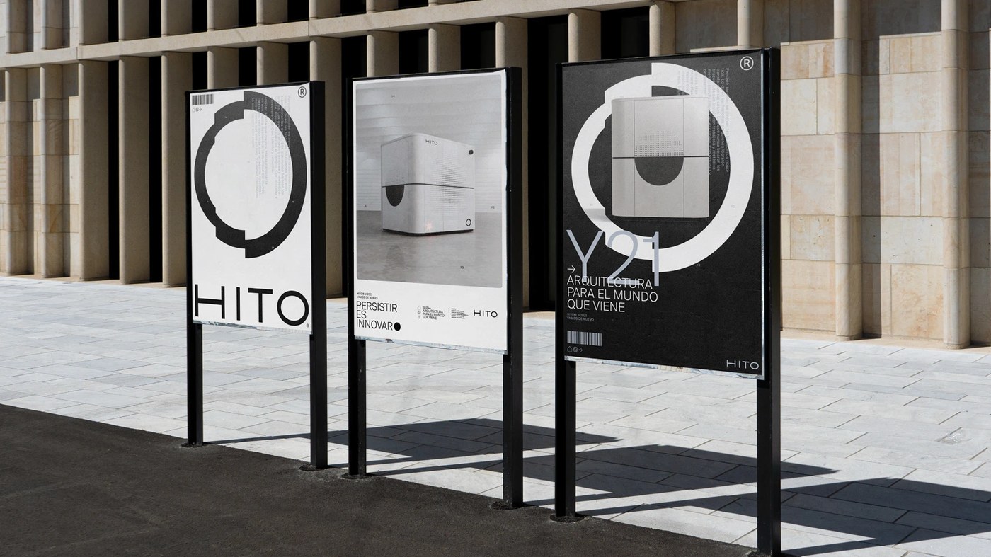 Image 5: HITO® · Branding application detail — architecture design by La Libertad Studio