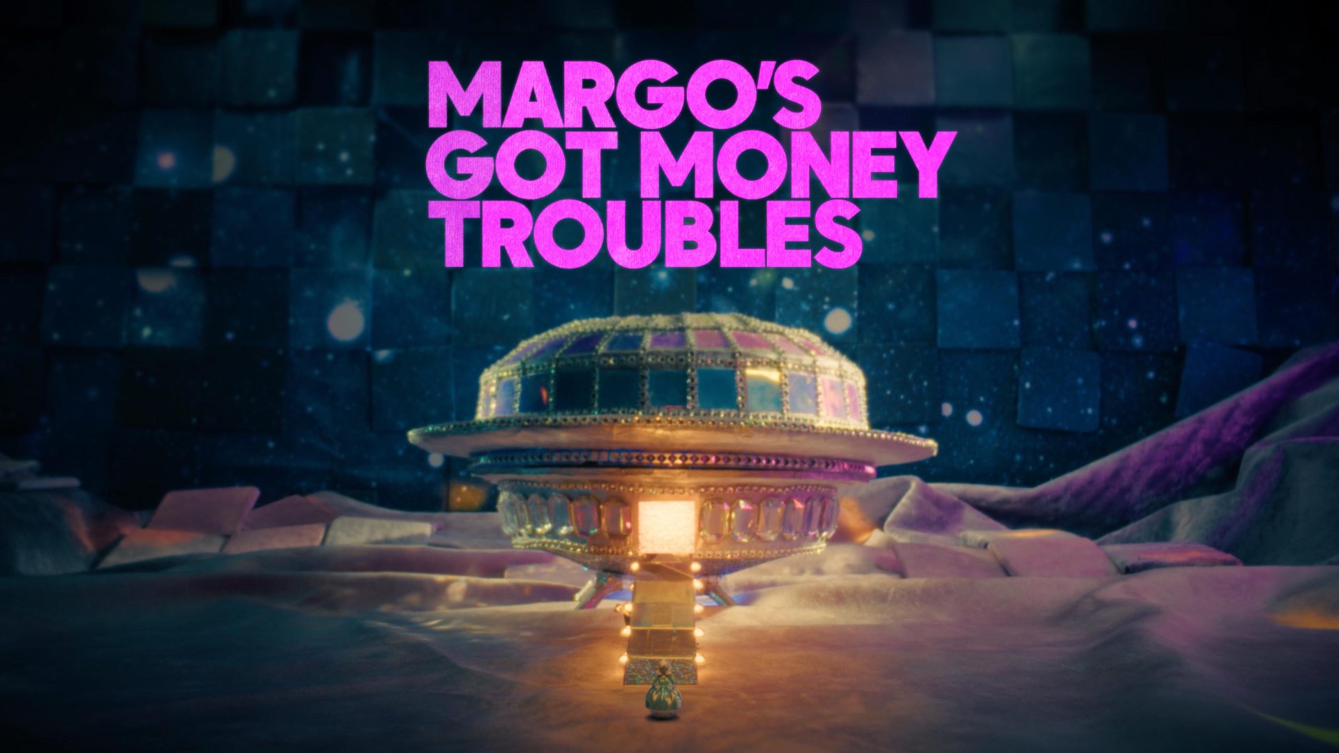 Image 4: Frame from the Margo's Got Money Troubles title sequence by Peter Anderson Studio.