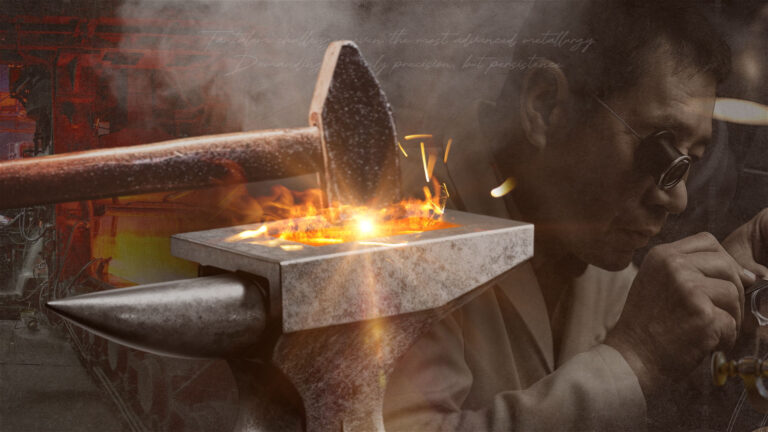Image 5: Blacksmith hammers glowing hot metal on an anvil
