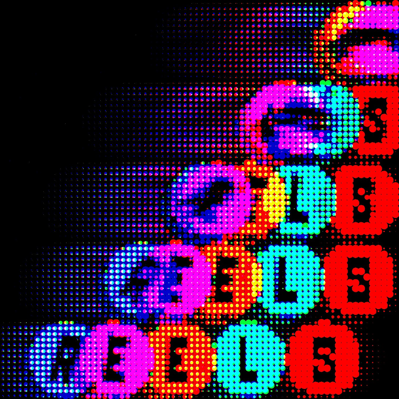 Image 3: black and white type in motion animation loop