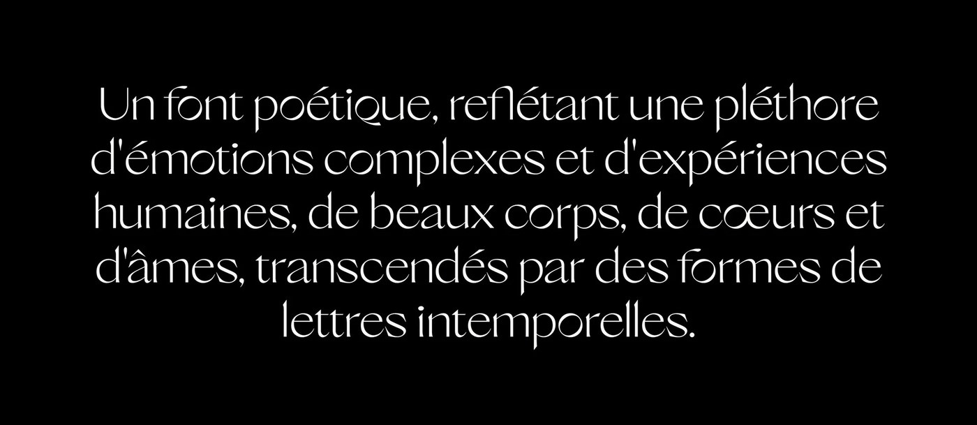 Image 3: sans serif typeface specimen with french poetry text