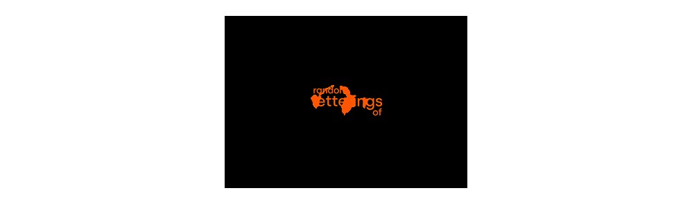 Image 1: Random commissioned hero shot — display typography design by Laura Normand