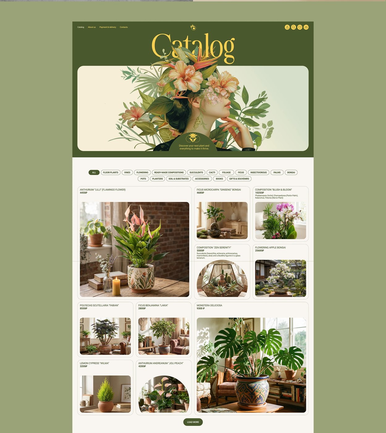 Image 8: Footer details and brand credits of the e-commerce UI UX design web layout
