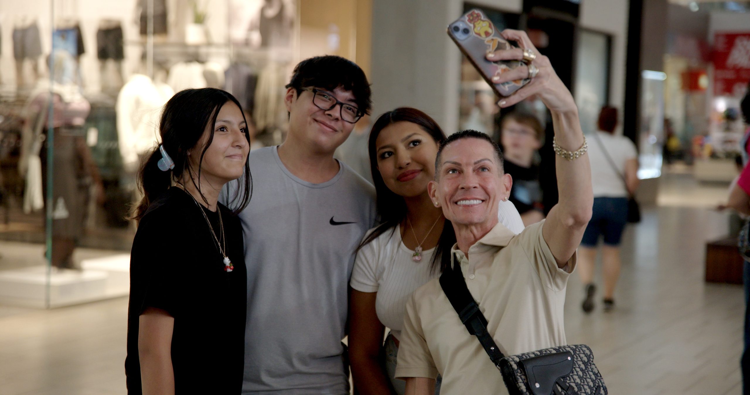 Image 4: Creator Steven King taking a selfie with fans in TikTok Never Dies