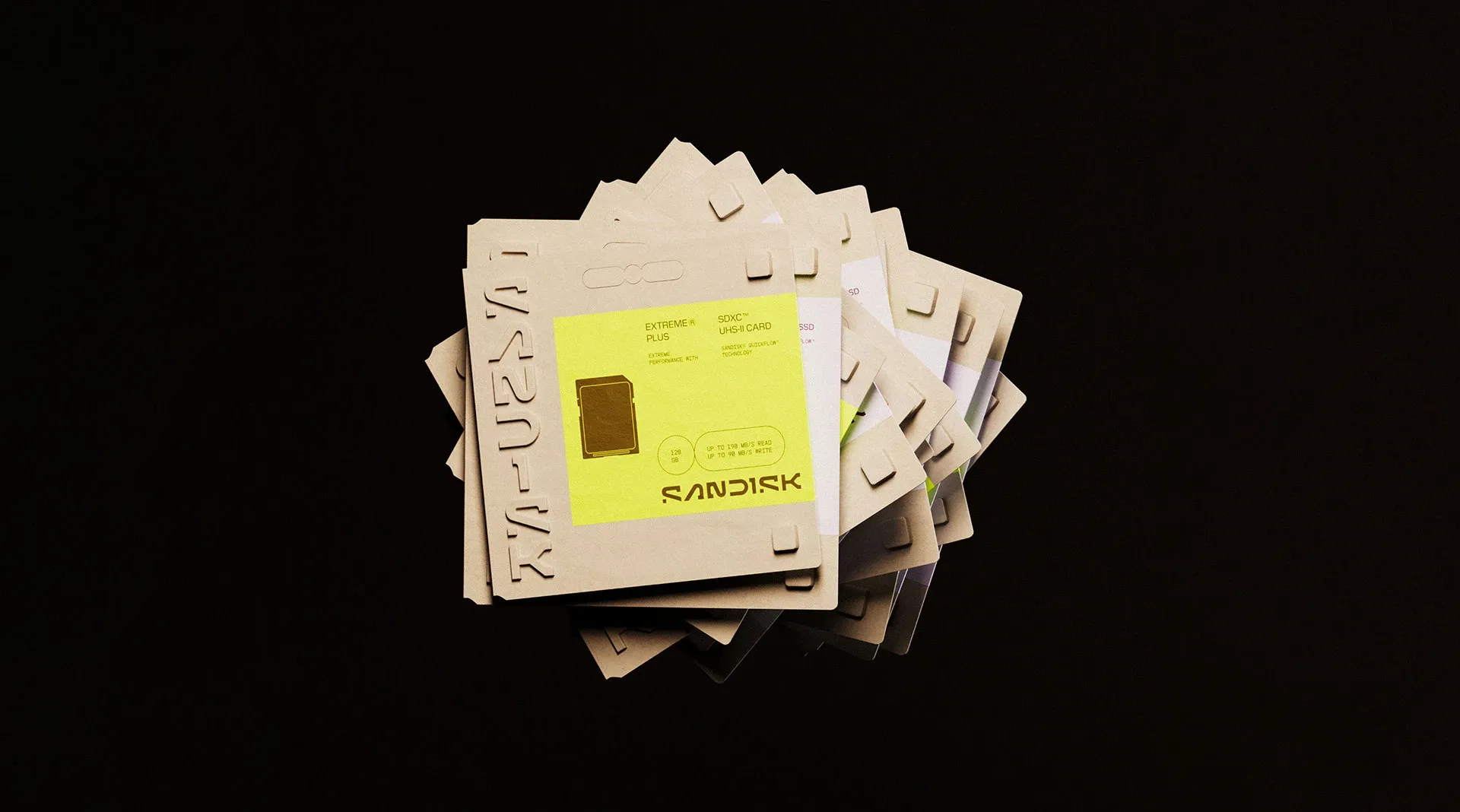Image 4: retail packaging design 3D rendering product design notes and sketches