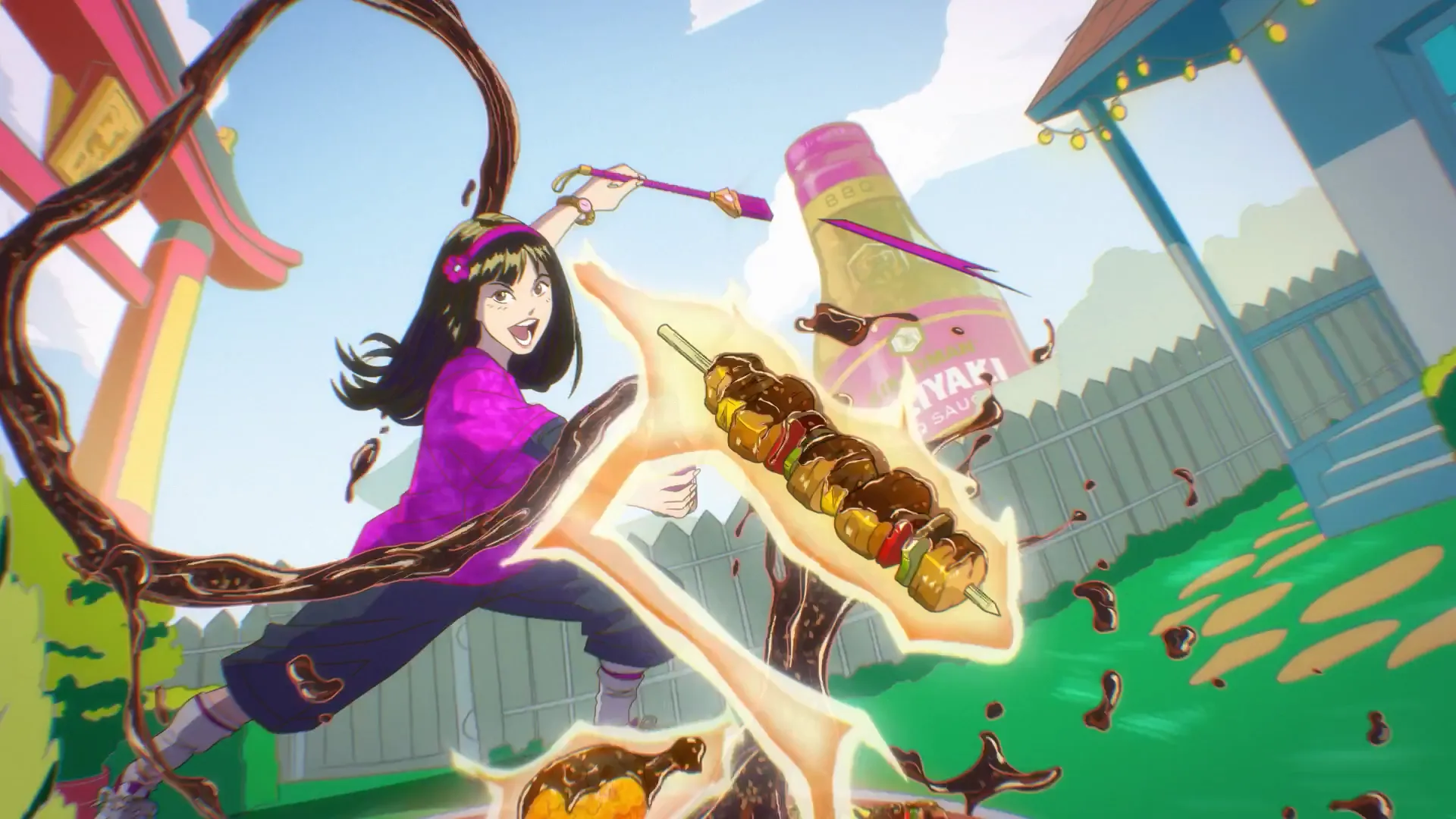 Khi nước xốt Kikkoman biến buổi tiệc BBQ thành một bộ phim Anime huyền thoại