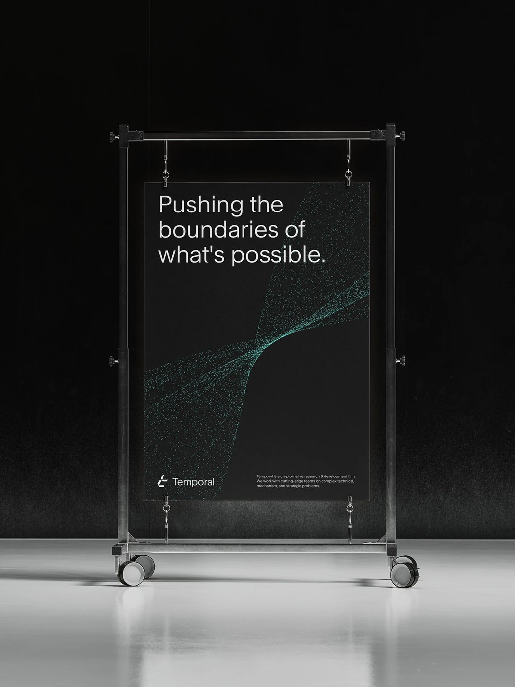 Image 6: Interactive application screens utilizing the generative brand identity system.