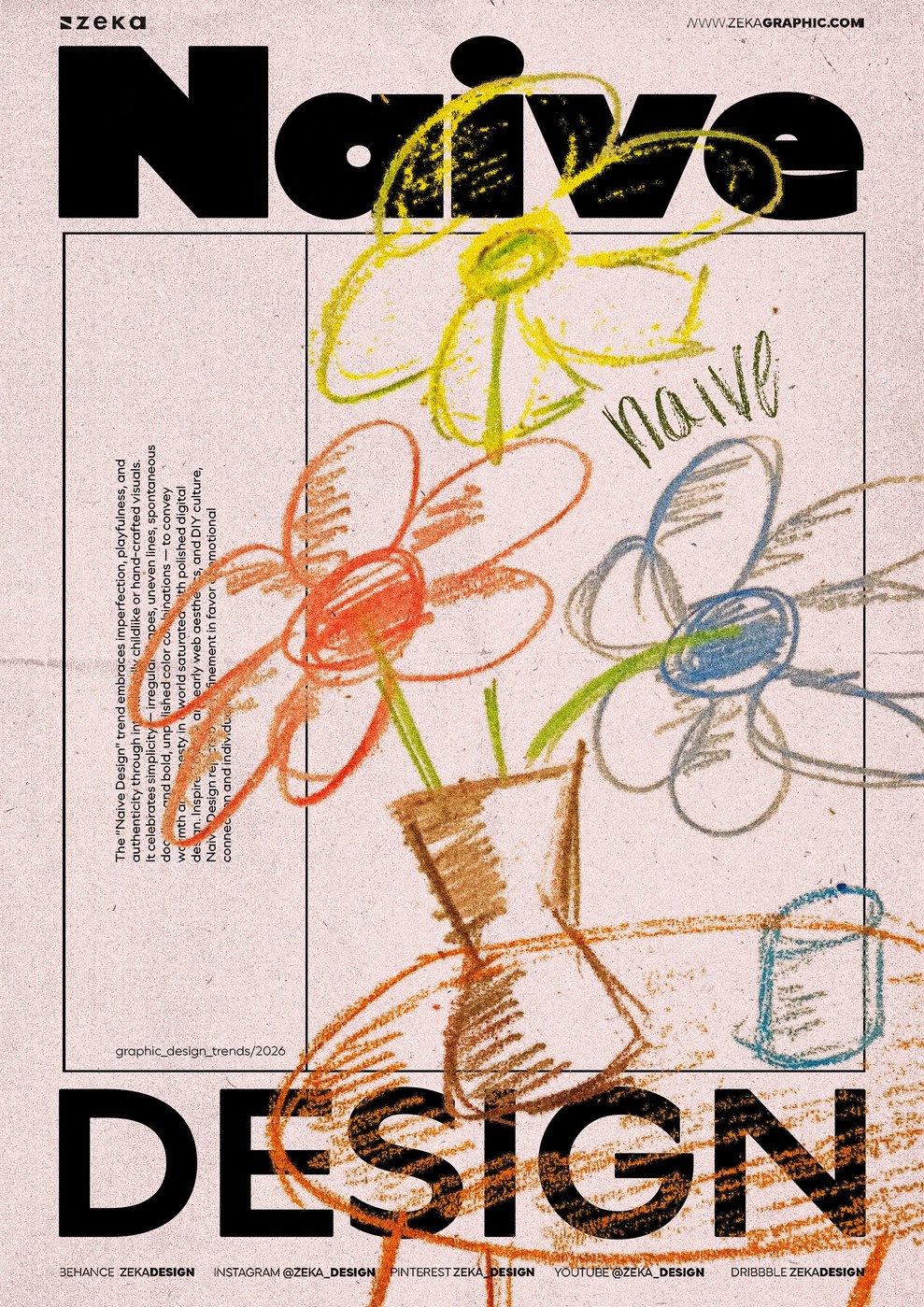 graphic design trends 2026 poster series texture close up
