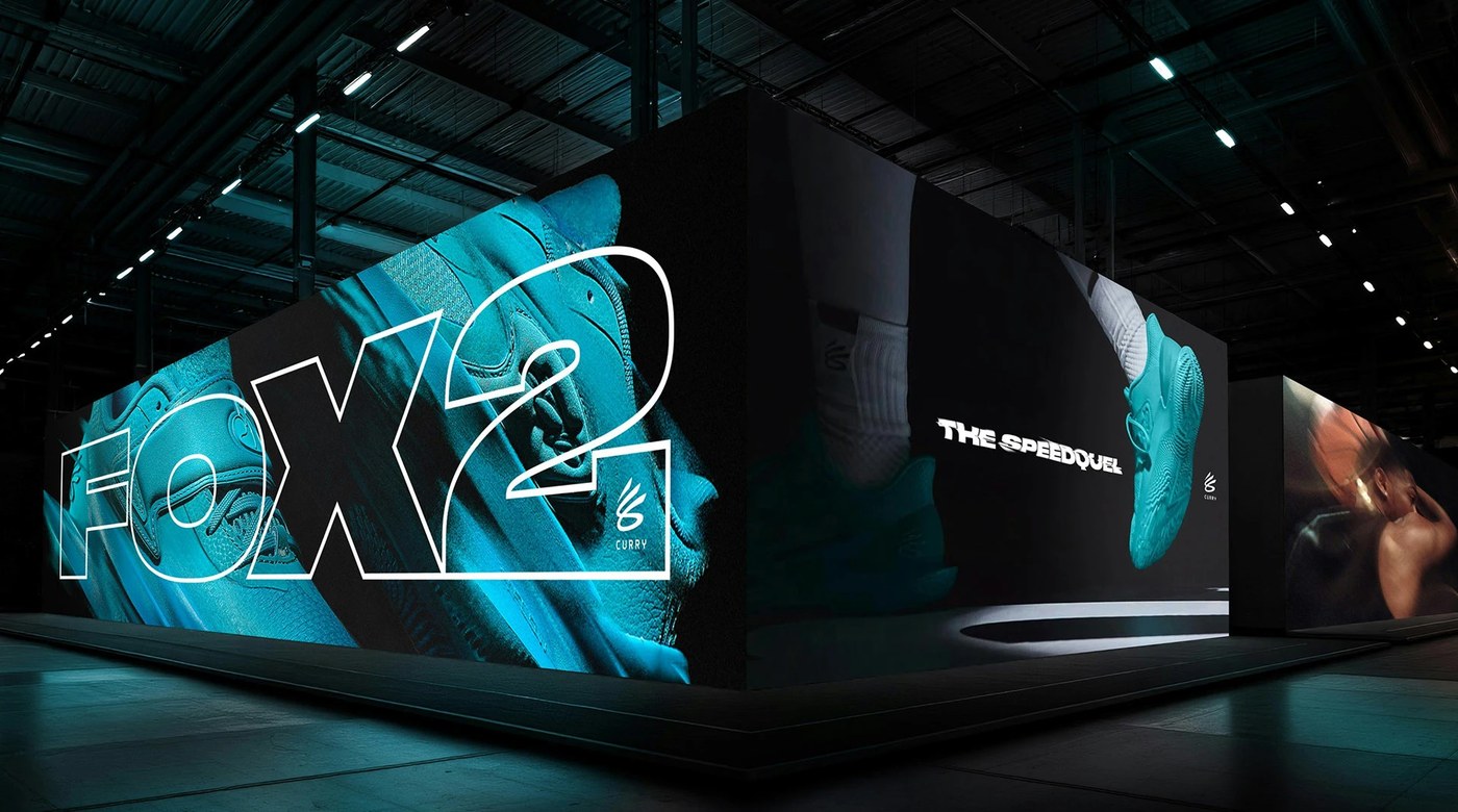 Image 3: Sneaker packaging and dynamic brand identity sports branding campaign details
