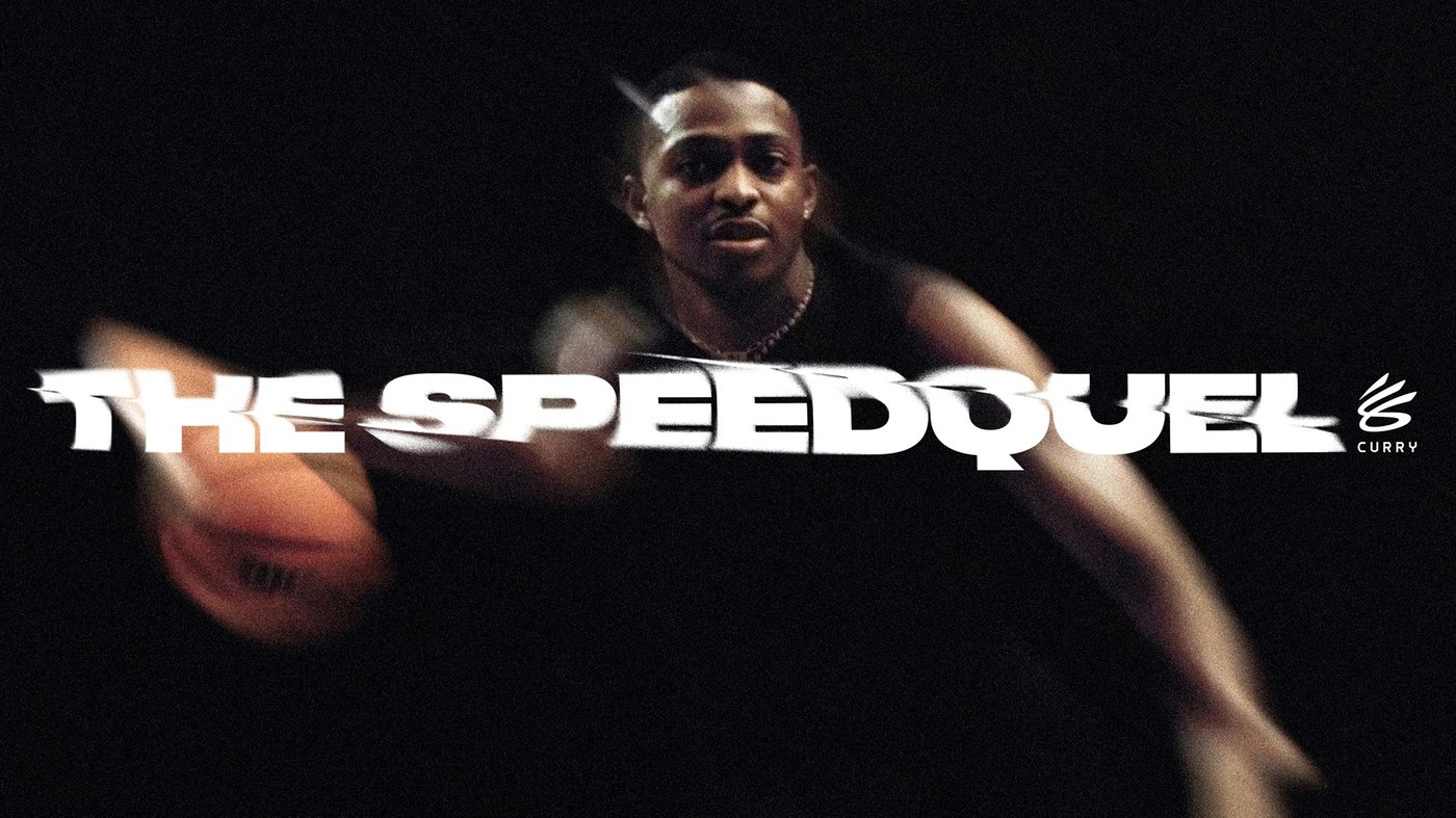 Image 1: Athlete portrait under the dynamic brand identity sports branding campaign