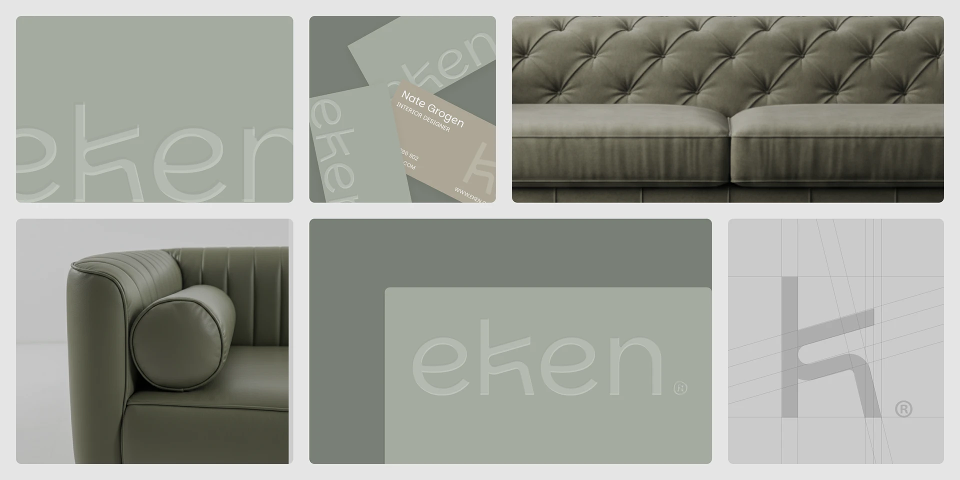 Image 1: Brand identity color palette and applications