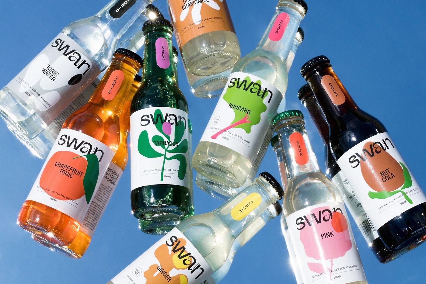 Image 1: Swan soda packaging design hero shot by Orchidea Agency