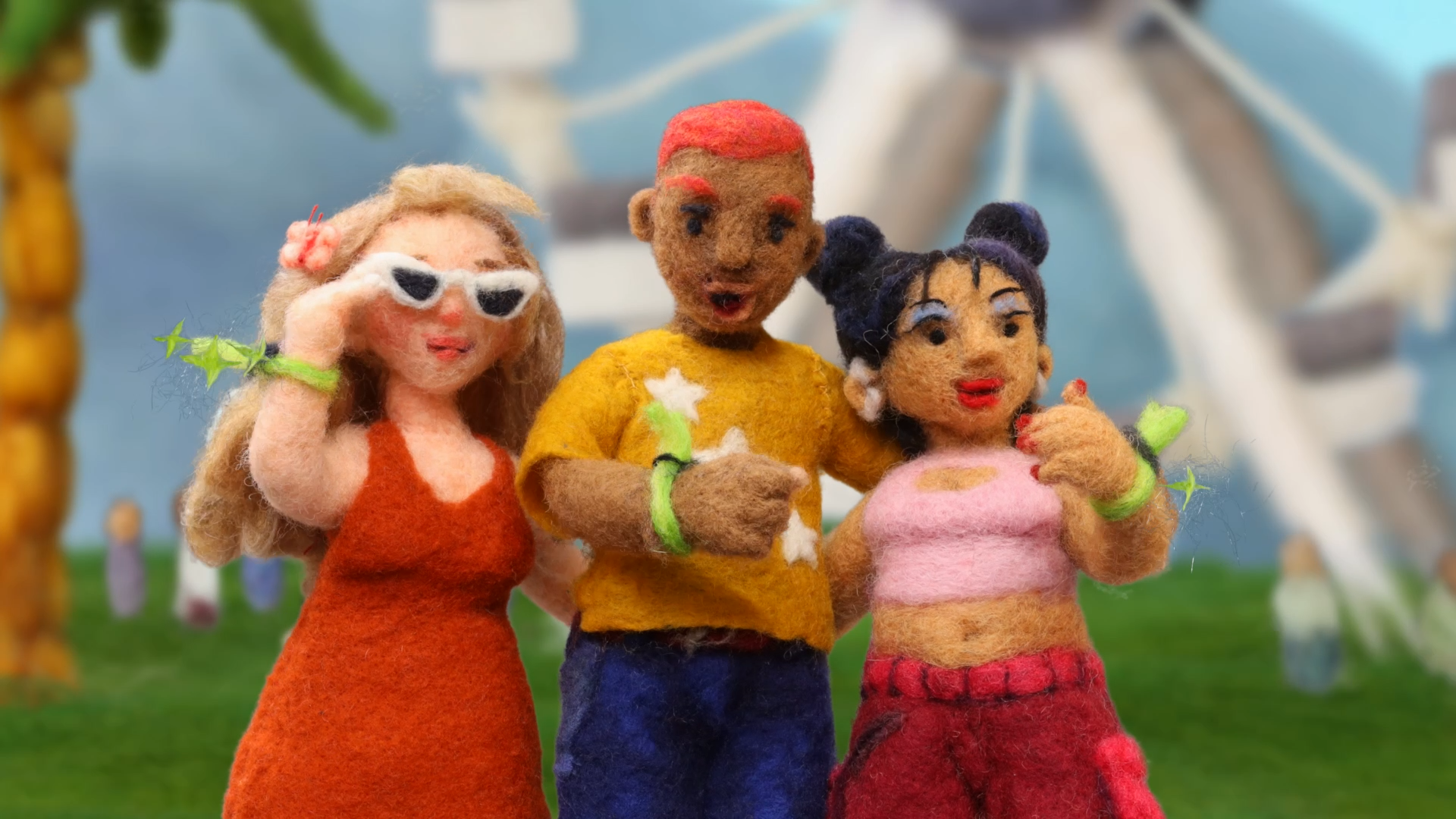 Image 4: Wool stop-motion frame from Coachella's 2026 visual identity by Andrea Love and Hornet.