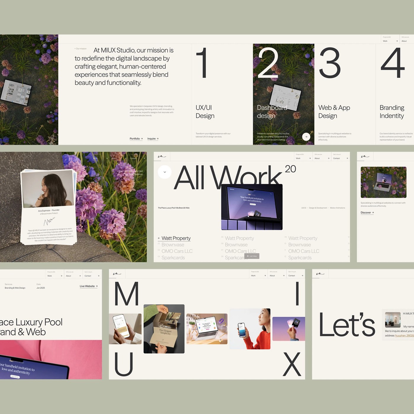 Image 4: web design portfolio agency awwwards interface layout and UI design