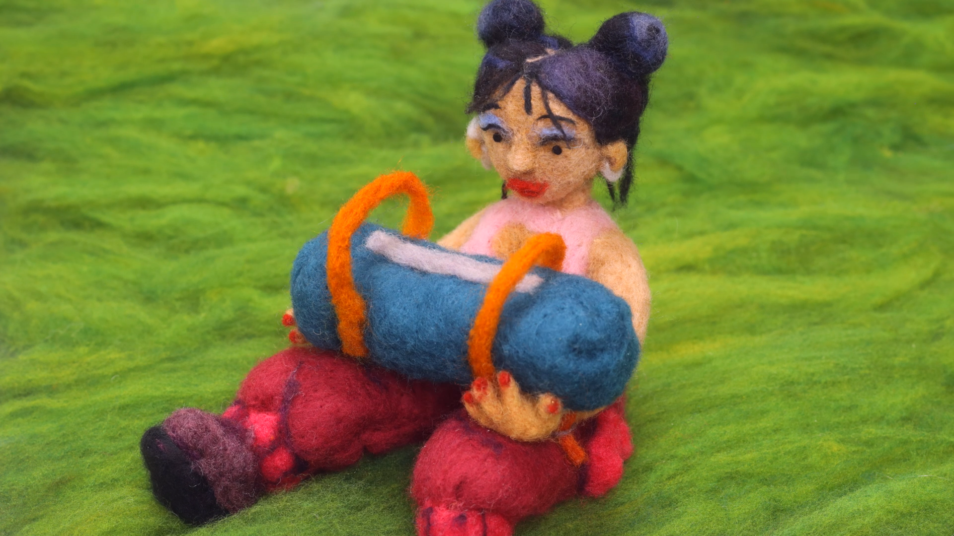 Image 3: Wool stop-motion frame from Coachella's 2026 visual identity by Andrea Love and Hornet.