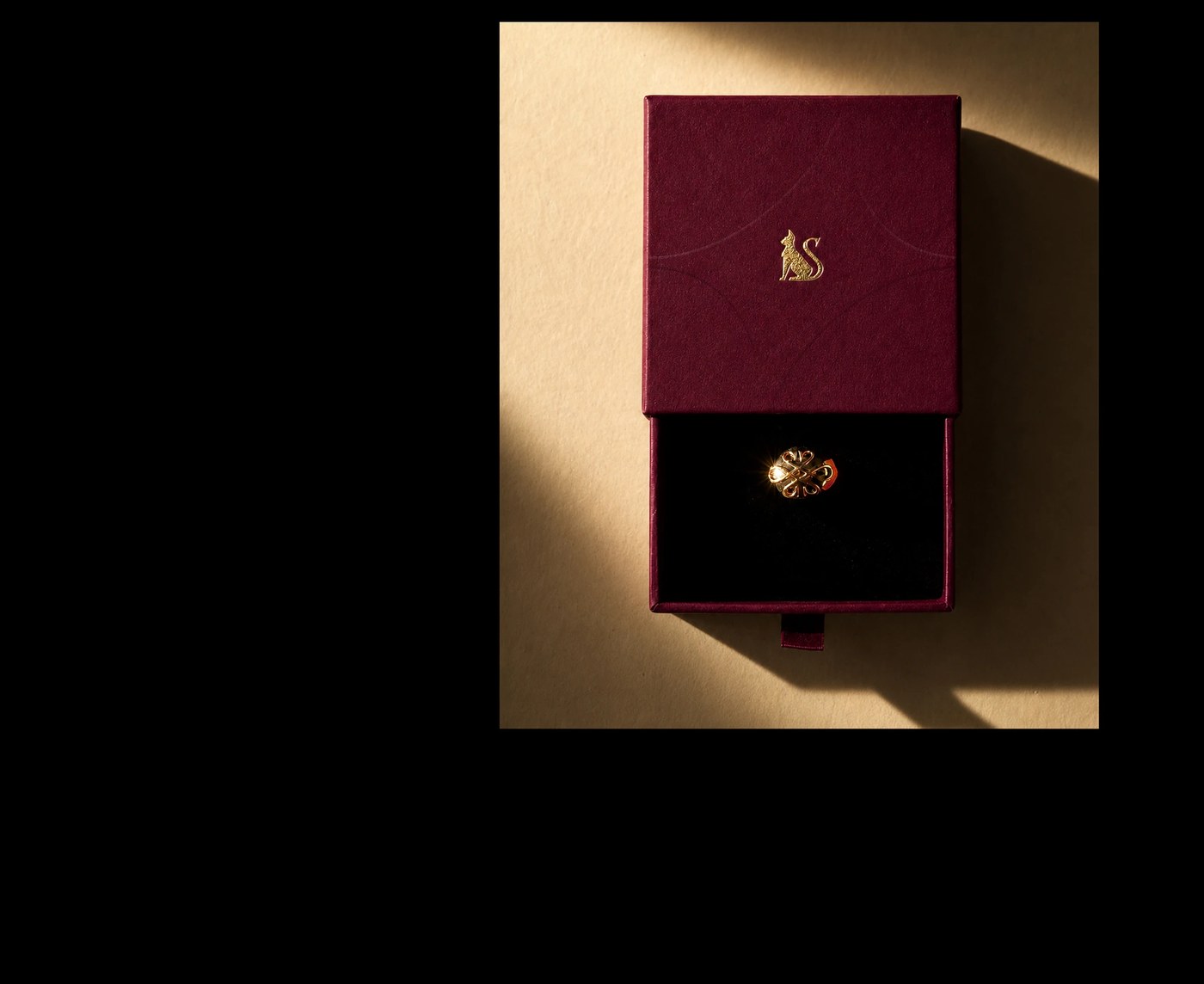 Image 8: Savene jewelry brand identity showing dynamic visual layout variations