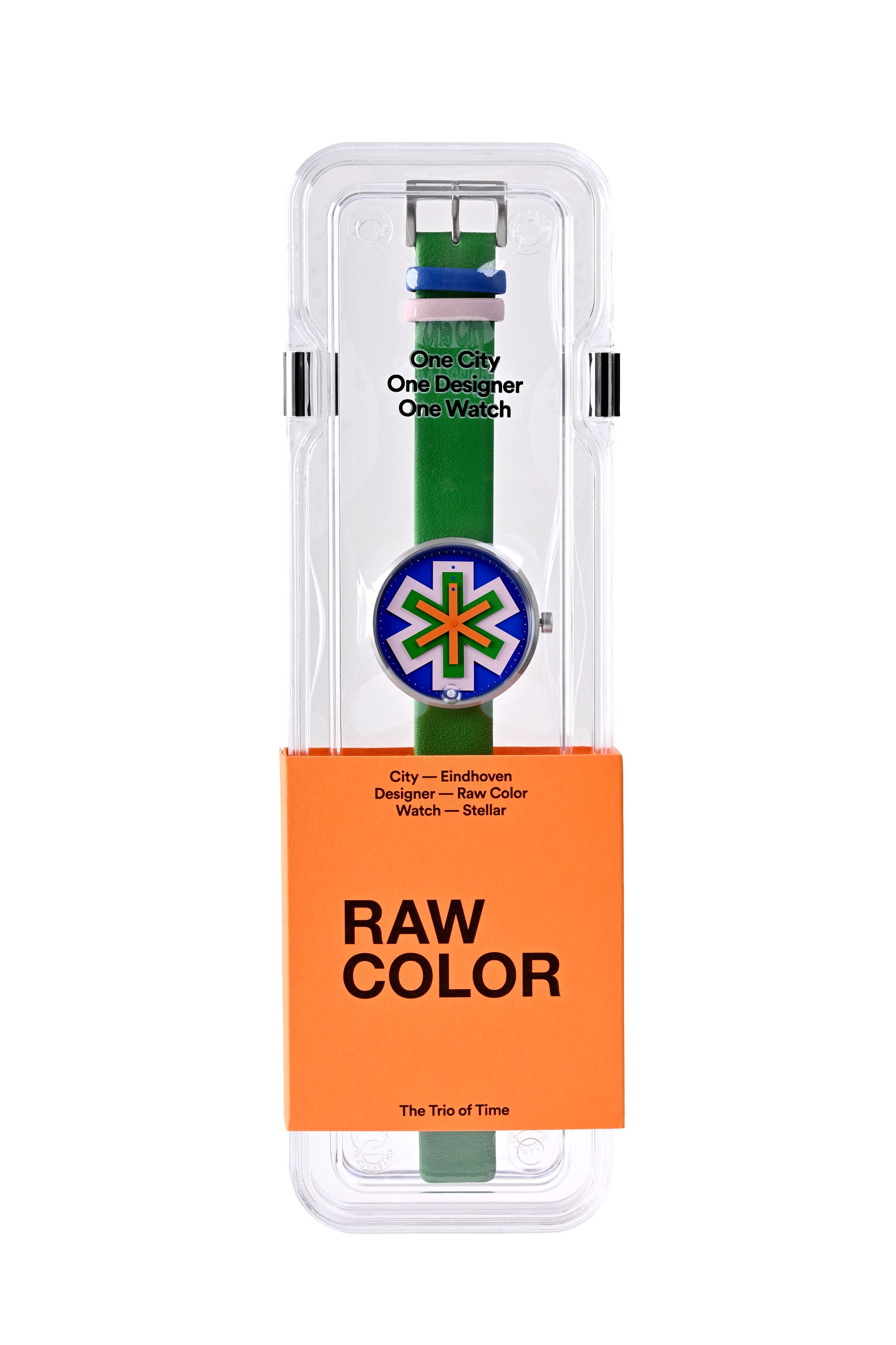 Image 7: Stellar watch dial configuration schematic showing colored layers design details