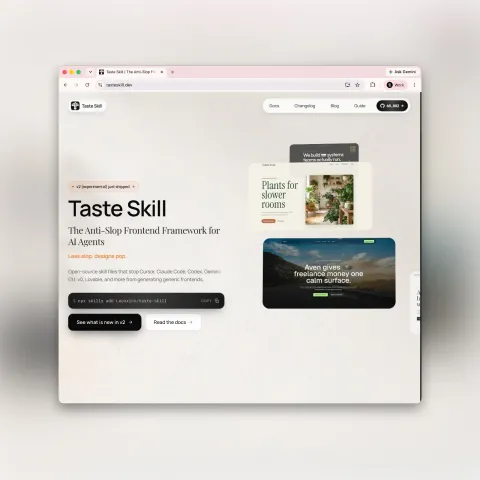 Image 7: Stop the Slop with Taste Skill for Better AI Design