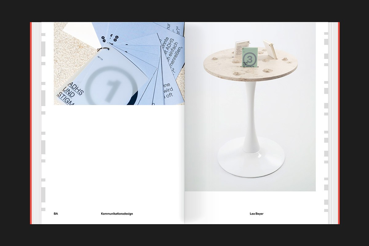 Image 3: Interior project spread — graphic design book Hochschule Düsseldorf graduate work