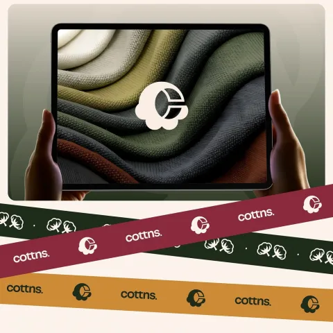 Image 10: Textile Brand Identity Built on 100% Pure Cotton