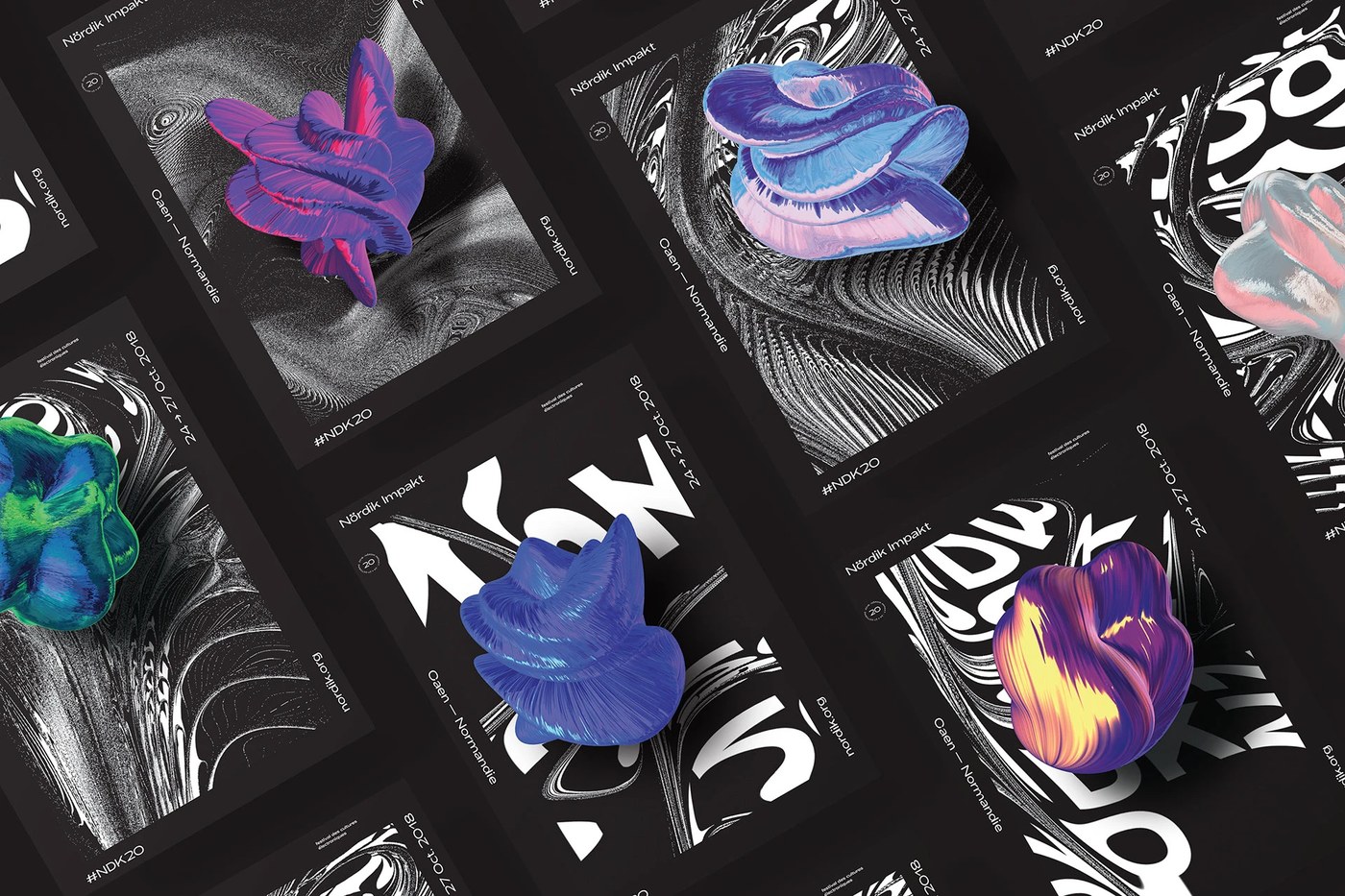 Image 1: Generative design branding posters and visual identity by Murmure