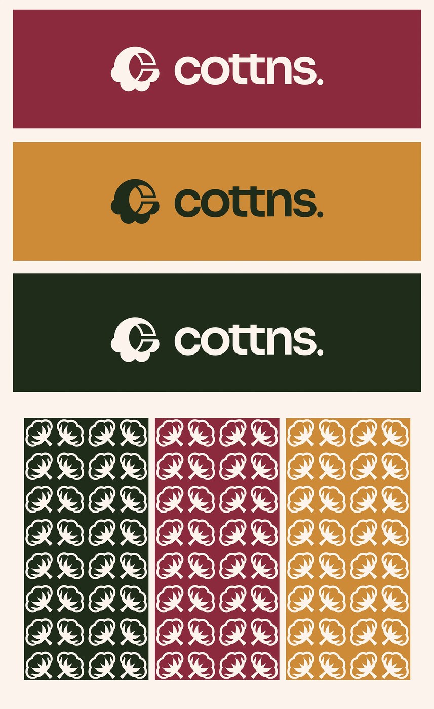 Image 5: Cottn Visual Identity alternate view — brand identity design by Joshua Oladele