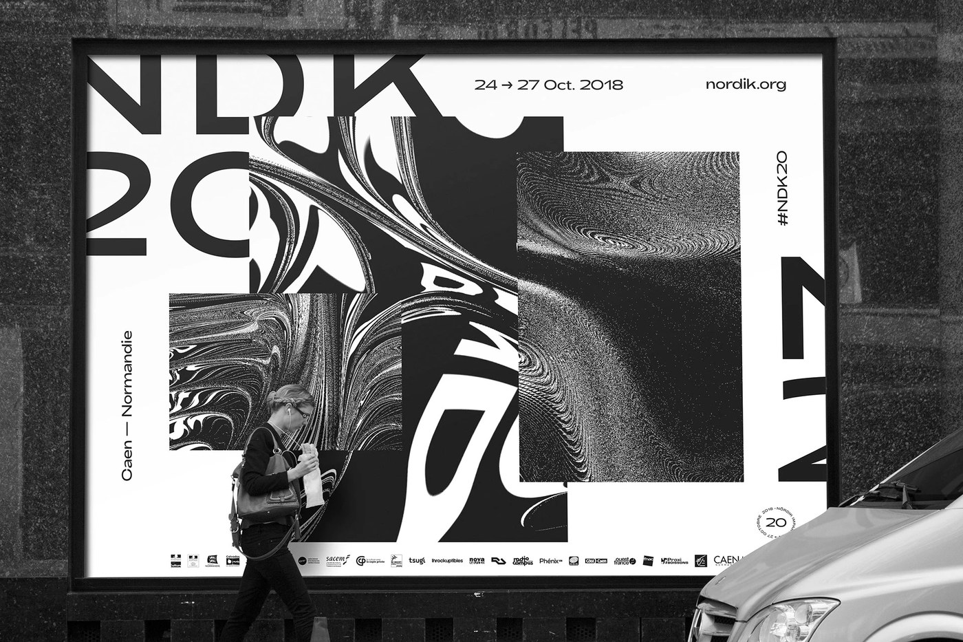 Image 7: Generative design branding colorful custom poster details