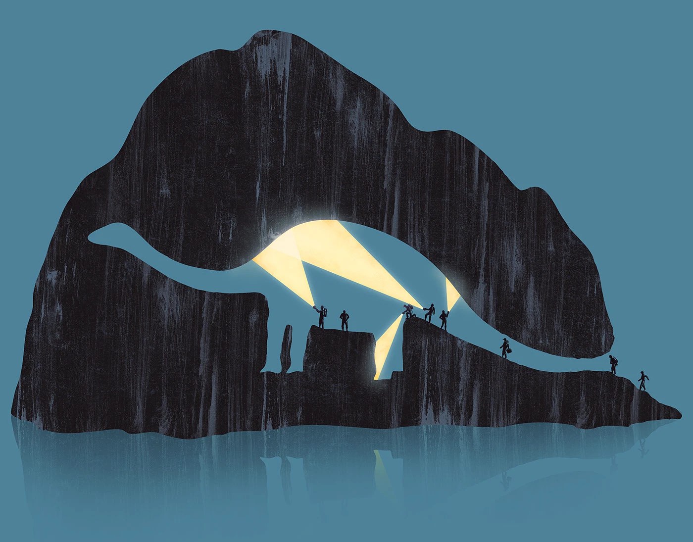 Image 5: Negative space illustration minimalist graphic concept