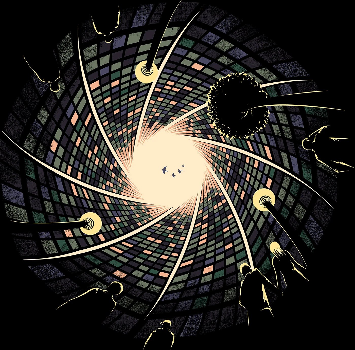 Image 3: Negative space illustration surreal art piece