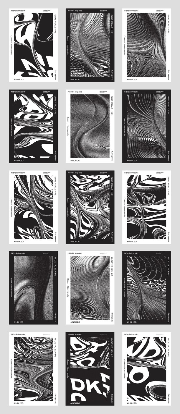 Image 6: Generative design branding screen interface of poster generator