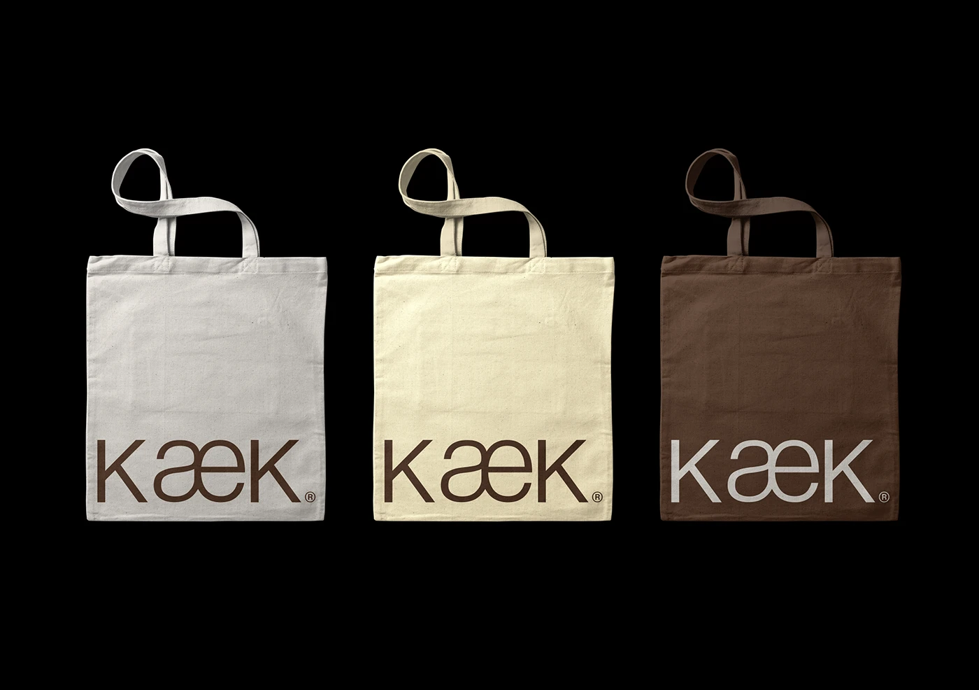 Image 7: KæK black and white brutalist print catalog branding