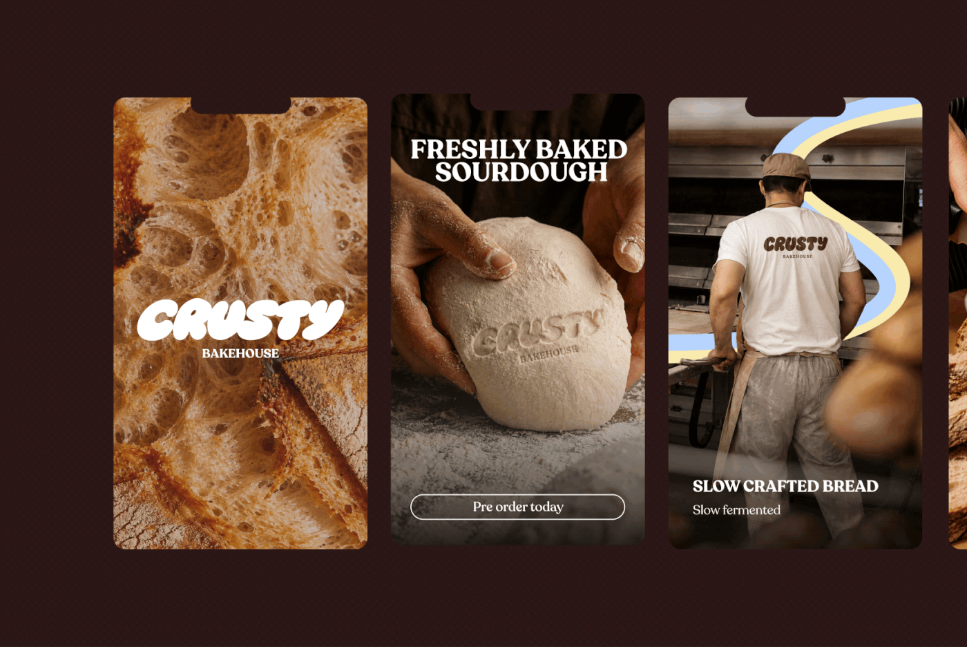 Image 10: branding bread logo bakery Graphic Designer brand identity Social media post Illustrator photoshop Figma