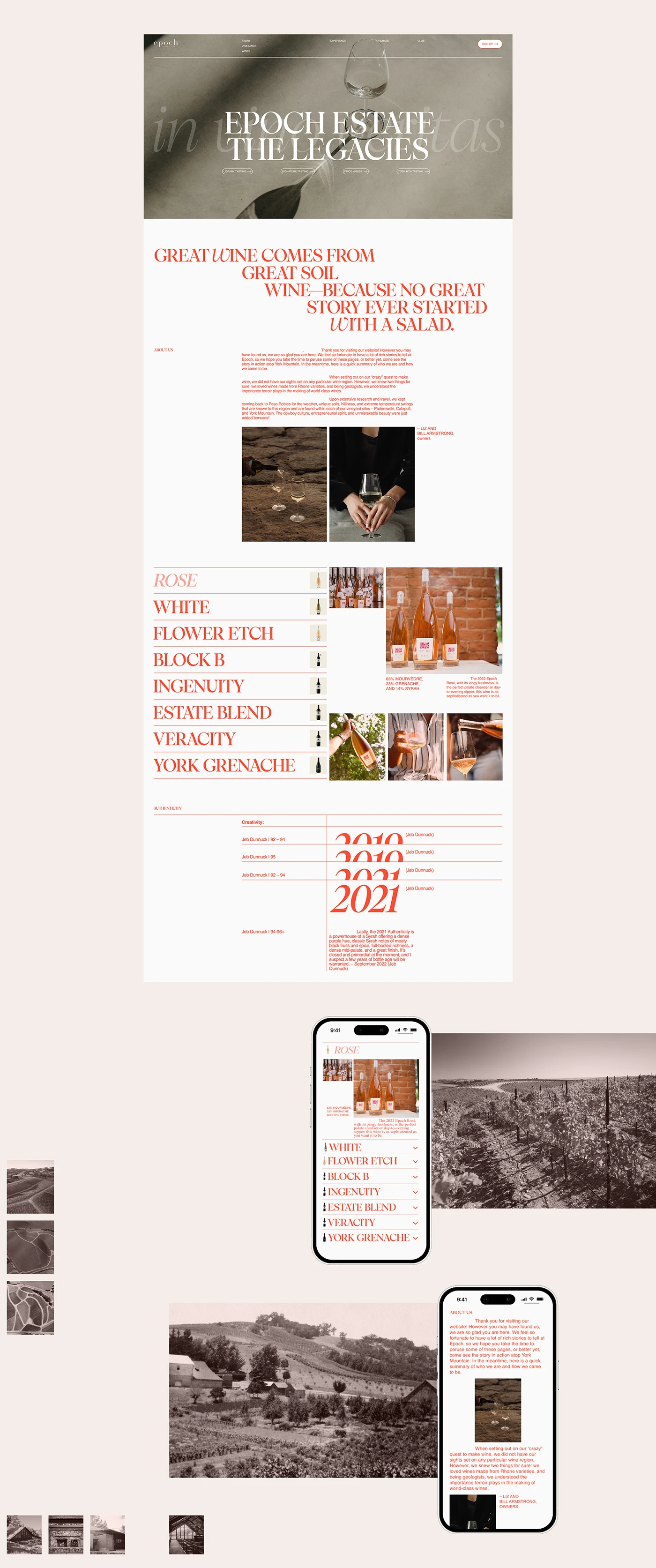 Image 6: EPOCH WINE branding stationary visual details