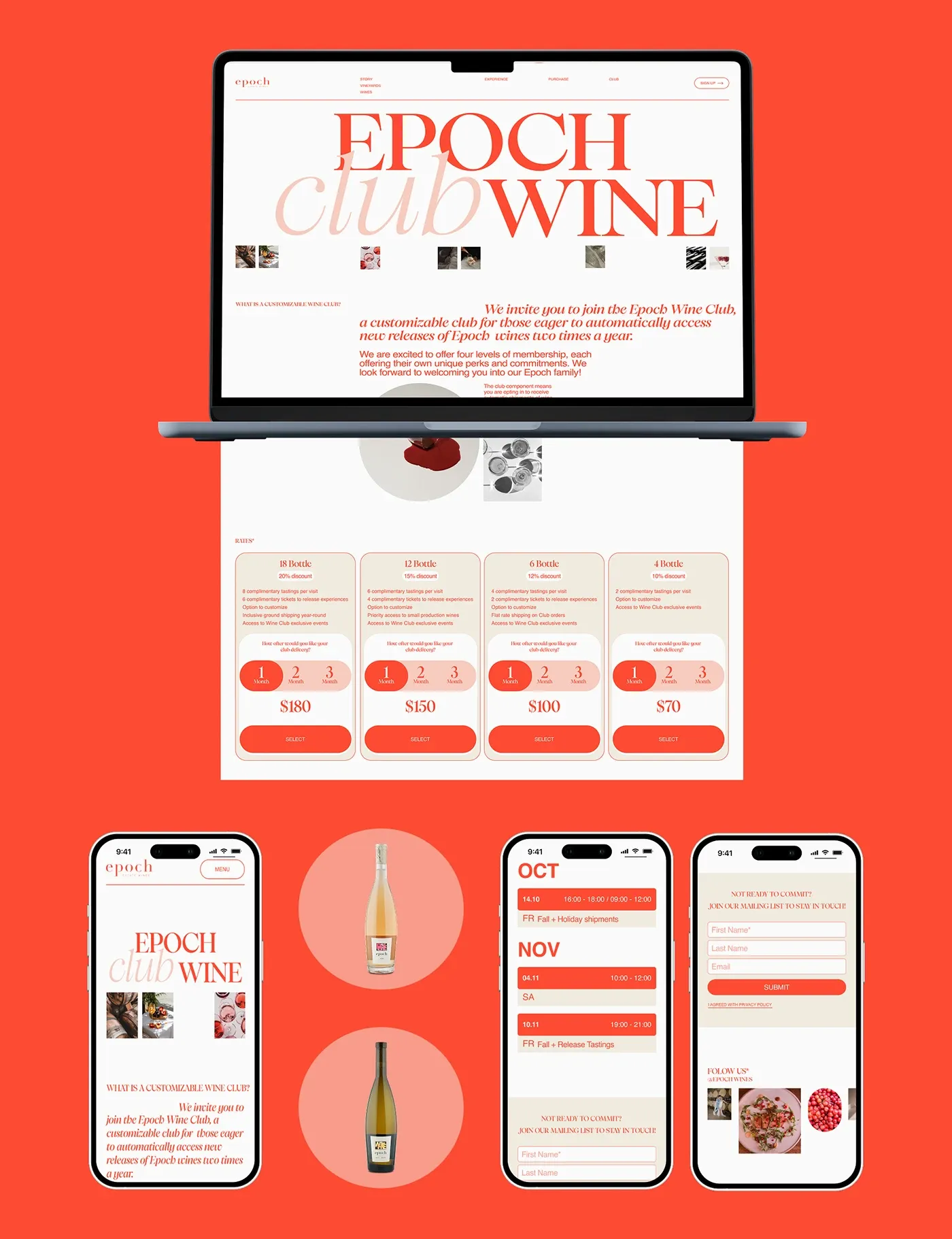 Image 4: EPOCH WINE branding color system design